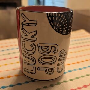 The Bowl Maker Lucky Dog Ceramic Animal Cup With Camp Fire Theme